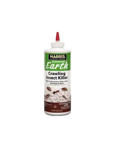 Harris Diatomaceous Earth Crawling Insect Killer 8 oz - 100% Natural Dust for Ants Roaches Bed Bugs Fleas - Indoor & Outdoor Use