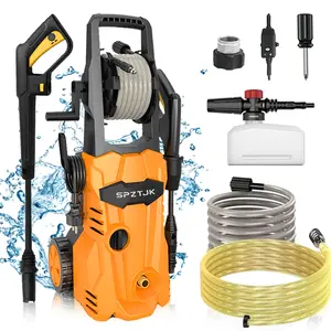 Electric Pressure Washer, High Pressure Portable Power Washer - Electric Washer With Upgraded Soap Tank, High Pressure Cleaning Machine with Foam Cannon for Cars/Fences/Driveways/Patios/Home Cleaning