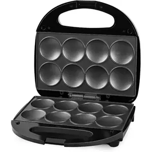 Mini pancake maker machine nonstick small pancake maker with quick heatup make 8 pcs pancakes pancake maker for kids just add batter suitable for breakfast snacks desserts mini pancakes maker