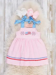 Freedom Sparkles Embroidered Dress