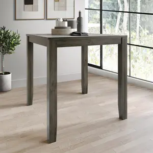 Chic Rustic Square Counter Height Dining Table in Modern Design for Home Décor