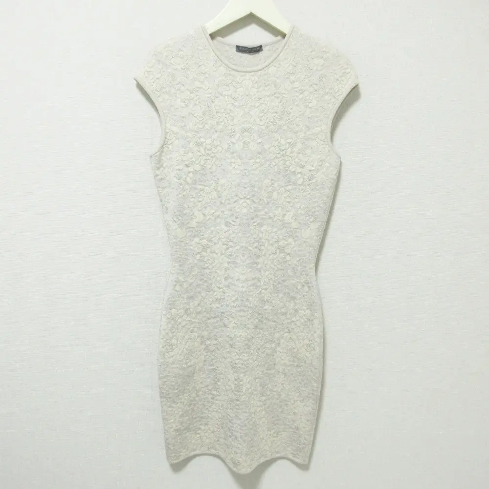 Pre-owned Alexander McQueen Others Small Leather Goods Flower Jacquard Knit Dress