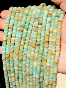 Multicolor Natural Gemstone Crystal Loose Beads, 6x2mm Jewelry Making Supplies, DIY Boho Style Beaded Charm Necklace Bracelet, 160-170 Pcs One Strand