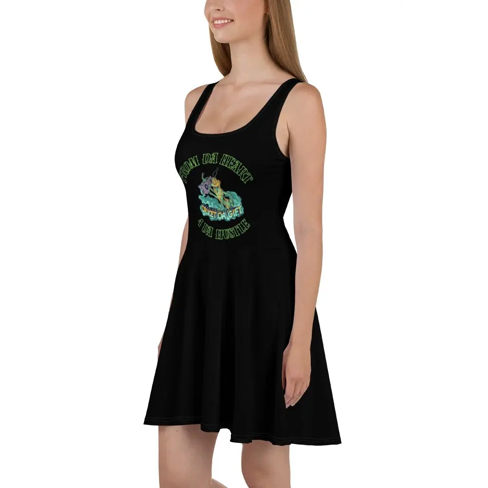 “From Da Heart 4 Da Hustle” Skater Dress