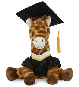 DOLLIBU 10" Polyester Giraffe Stuffed Toy - Eco-Friendly, Super Soft Plush, Ideal Graduation Gift