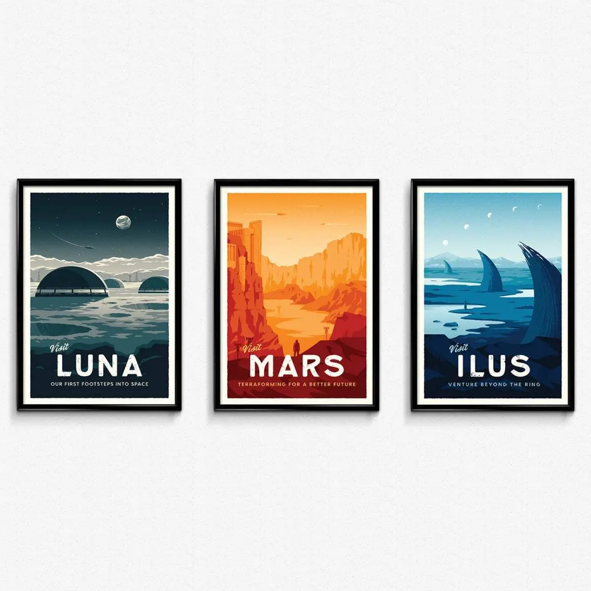 The Expanse Travel Poster Bundle - Wall Decor Artwork Sci-Fi Gifts