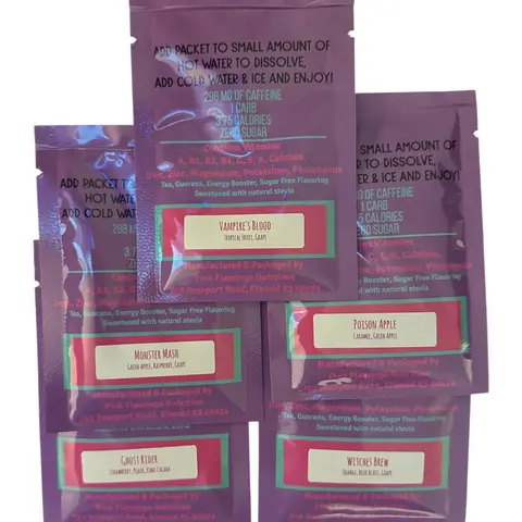 Halloween Loaded Tea Bundle - 6 Pack - Each contains 298mg of Caffeine, Less than 1 Carb, 3.75 Calories, ZERO SUGAR