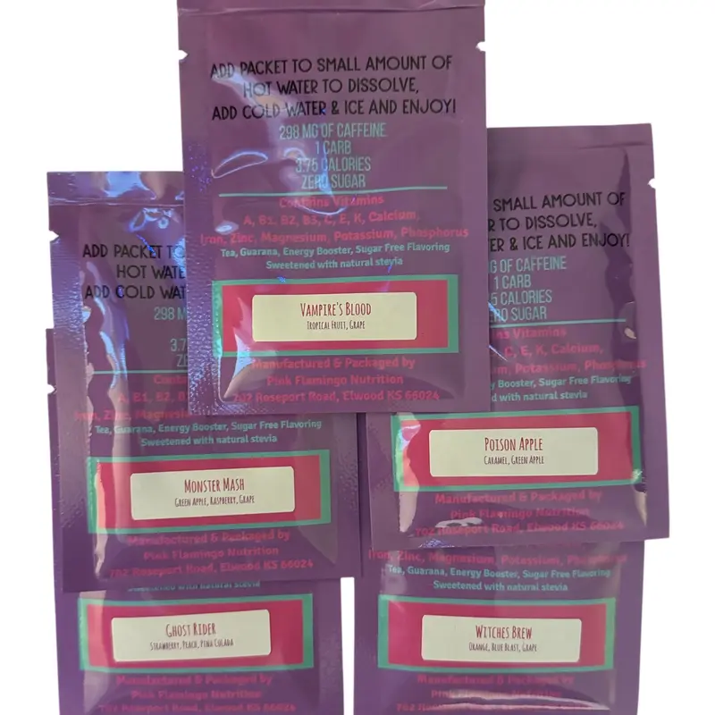 Halloween Loaded Tea Bundle - 6 Pack - Each contains 298mg of Caffeine, Less than 1 Carb, 3.75 Calories, ZERO SUGAR