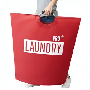 PRO+ 150L Large Laundry Basket with Handle Foldable Circular Design for Family Bedrooms Bathrooms Dormitories and Laundry Rooms Large Waterproof Foldable Laundry Basket
