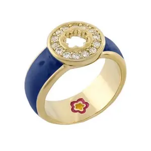 Lauren G Adams Blue Daisy Band Ring for Women