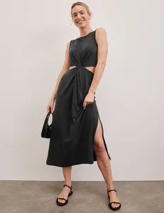 Around The World Front Twist Dress