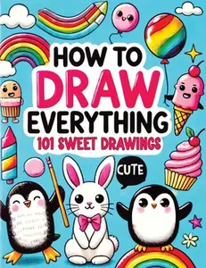 How to Draw Everything: Step by Step Drawing Guide for Kids - Over 101 Fun and Easy Ways to Learn Simple and Creative Sketches of Adorable Animals, Fo -- Childlike Mischievous - Paperback