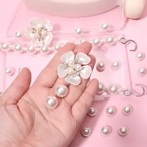 26PCS Shoe Chain for Women,Pearl Shoe Charms Accessories,DIY Butterfly,Flower Shoe Decoration Charms for Party Favor,Ideal Gift