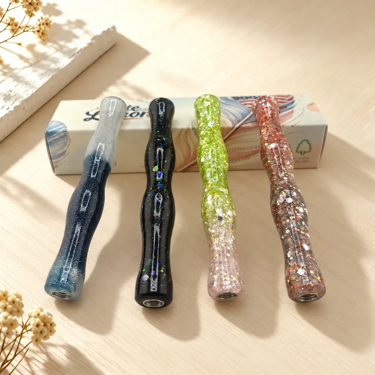 Shiny Starry Resin Diamond Painting Pen with Gradient Colors Resin Handle, Comfort Grip Rhinestone Picker Tool for 5D Diamond Painting Crafting, Fits Round/Square Drills