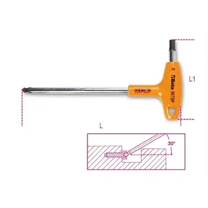 Beta Tools  96T-BP 2-5 mm. Ball Head Offset Hexagon Key Wrenches With High Torque Handles