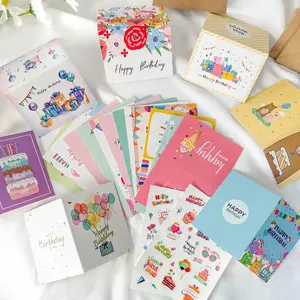 20 Pack Birthday Cards with Envelopes & Stickers | 4x6 Inches Blank Happy Birthday Cards Assortment in Bulk for Family, Kids, Friends, Work & Office Celebrations.