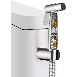 Handheld Bidet Sprayer for Toilet with Filter, Adjustable Water  Stainless Steel Jet  for Toilet, Filtered  Water for Feminine Wash and Cloth Diaper Rinsing