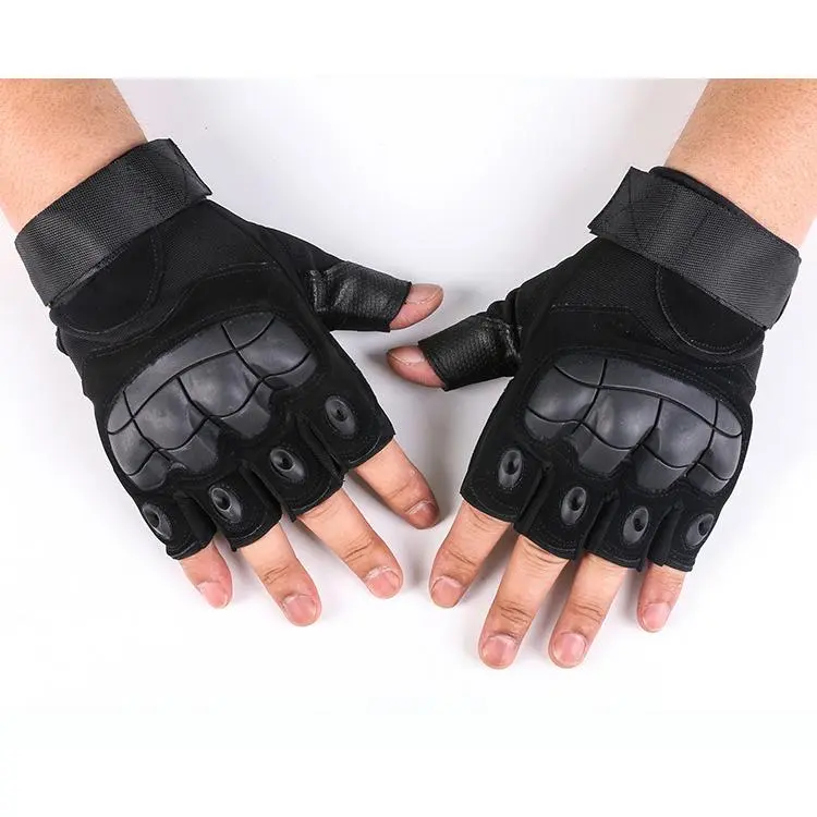 Soft shell quality half finger black