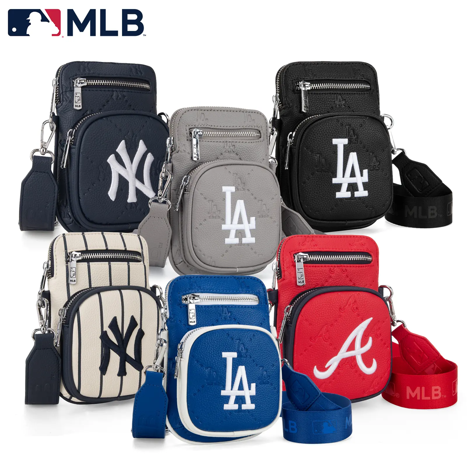 MLB Crossbody Bags for Women Men, Shoulder Bags for Women Chest Bag Cross Body Bag Fanny Pack for Outdoors Hiking Traveling,Crossbody Small Sling Backpack Sling Bag for Women Men 25-325