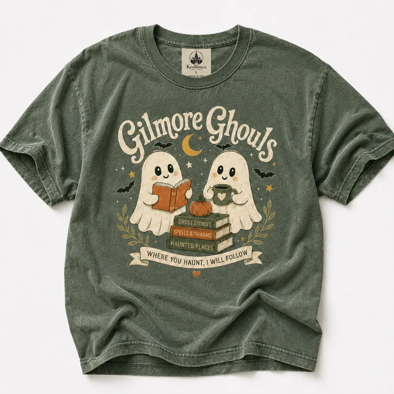 Comfort Colors Gilmore Ghouls Shirt, Halloween Fall Vibes T-shirt, Autumn Festival Shirt, Spooky Gilmore Girls Fan Shirt, Halloween Gift