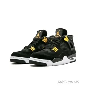 Yellow and black fashionable retro trendy casual versatile sports mid-top basketball shoes
