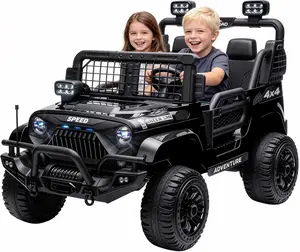 24V Ride on Car, Kids Electric Vehicles Car Ride on Toy Truck,  2-Seater Kids Electric Toy with 550W Dual Motors,  Parent Remote Control, Bluetooth, LED Headlights & Misic Play