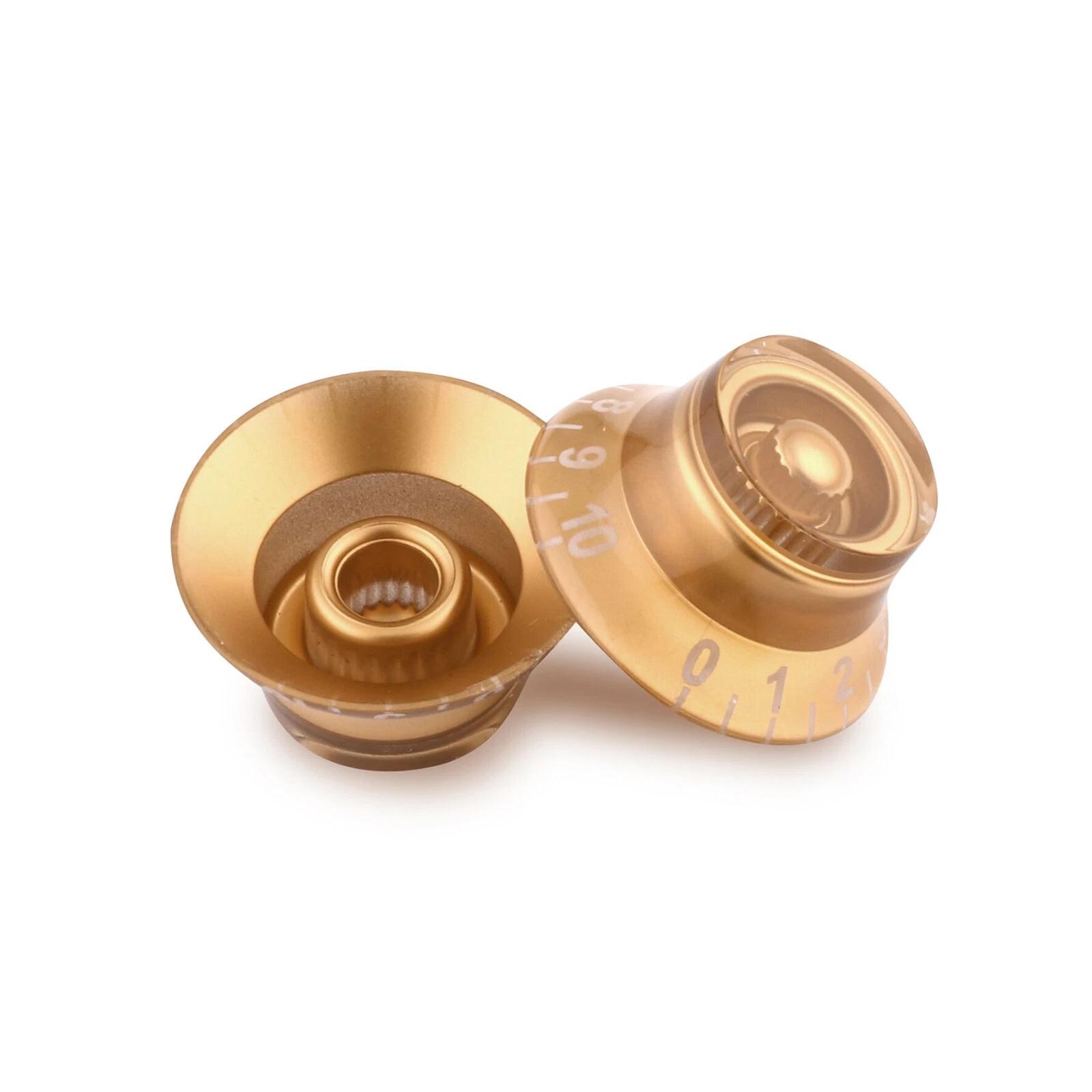 Guitar Speed Control Knobs VolumeTone Knobs Top Hat Knob for LP SG ESGold 4Pcs