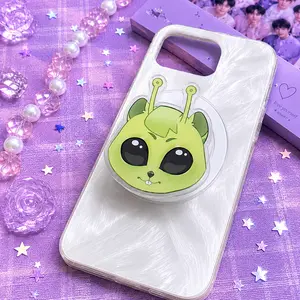 Kawaii Alien Bunny MagSafe Phone Grip, Cute Pastel Space Bunny PopSocket, Aesthetic iPhone Stand Gift