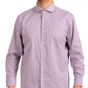 Hugo Boss Men's Sharp Fit Plaid Dress Shirt US 17.5 IT 44 (32/33)