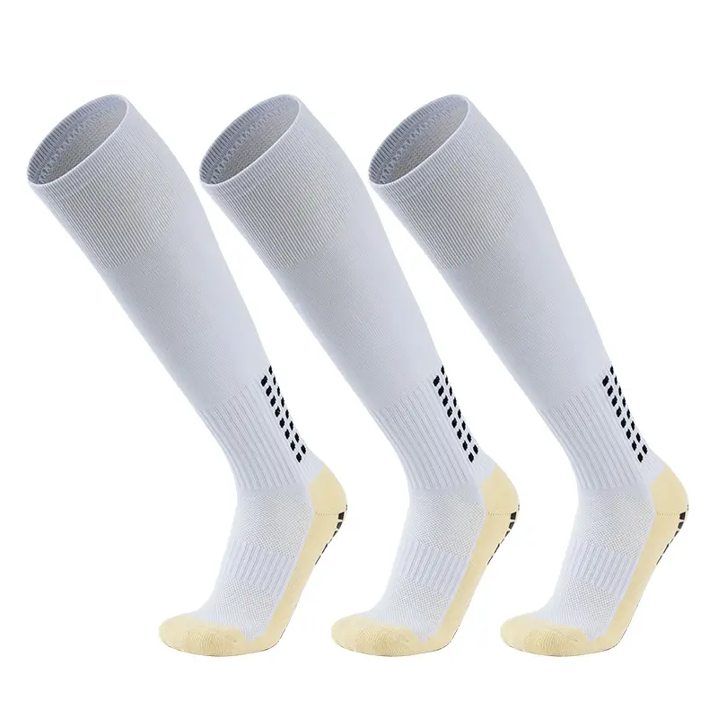 3 Pairs Non-Slip Breathable Knee-High Compression Soccer Socks | for Men & Women - Sports Socks for Football, Basketball, Baseball, Cycling, Running, Hiking, Tennis & Skateboard