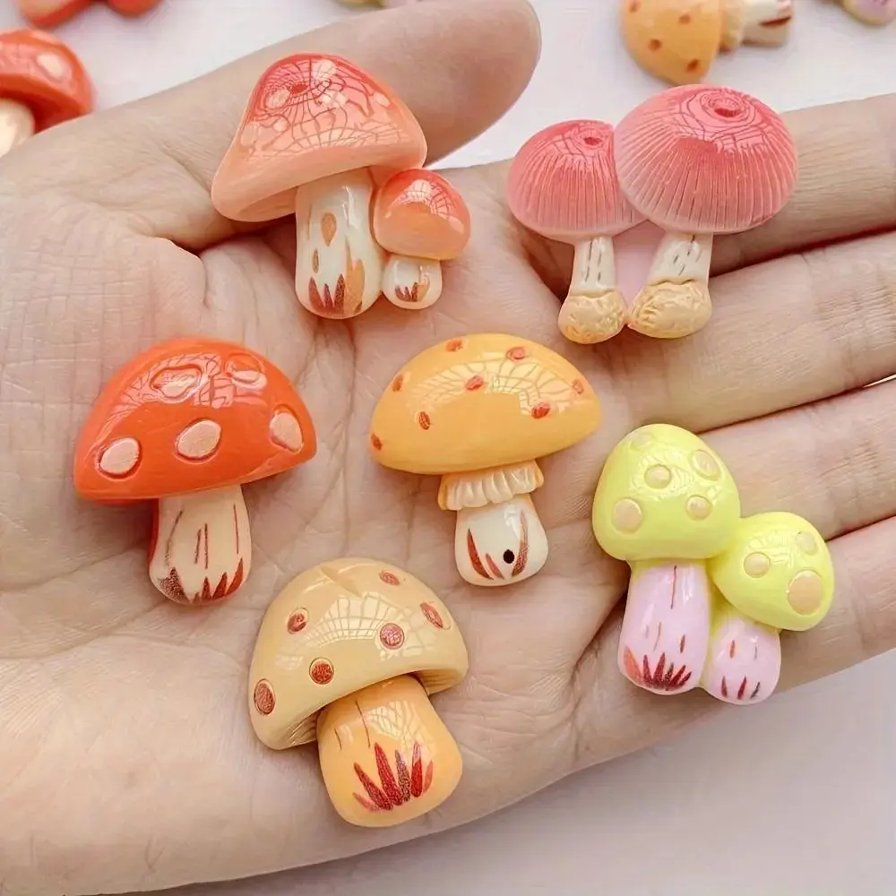 Mushroom Fridge Magnets Set of 6, Cute Multicolor Magnetic Refrigerator Magnets for Kitchen, Whiteboard and Home Decor