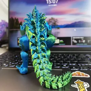 3D Printed Muscle Godzilla VS King Kong Greenish Blue Godzilla Toys Monster Figure Action Joint Creative Model Ornament Kid Gift