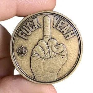 ZFG INC. "Bronze" Decision Maker Coin - America's High-Quality Minted Coin with "Fuck Yeah" & "Fuck No" Sides - 1oz Weight - 1.54" Diameter - 100% Made in USA