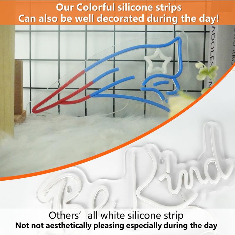 Football Neon Sign for Wall Decor, Football Neon Light for Man Cave, Birthday Gifts for Men, Team Sign for Bar Dorm Party Game Room Decoration