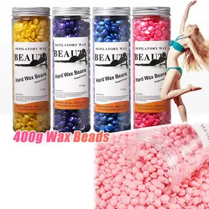 400g Hard Wax Beads for Hair Removal,Gentle Hard Wax Kit, Peel-Off Waxing Beads for Facial and Full Body Beauty Sensitive