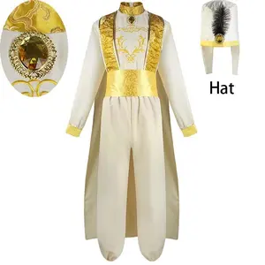 Adult Arabian Prince Cosplay Costume Fairy Tale Magic Wonderful Lamp Arab Prince Outfits for Halloween Stage Performance