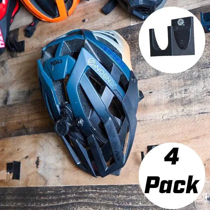 Wall-Mounted Bike Helmet Hooks – Set of 4 | Organize & Display Your Helmets