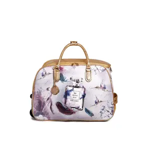 Fairy Tale Vegan Travel Duffle Bag W/Wheel,   Fairy Tale Vegan Travel Duffle Bag W/Wheel