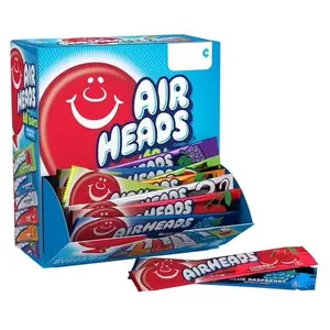Peanut-Free Full-Size Chewy Candy Bars, Assorted Fruit Flavors, Bulk Candy Individually Wrapped, 60 Count Display Changemaker Box