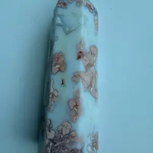 Cotton candy agate tower