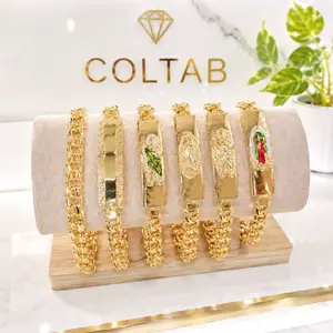 Beautifull bracelets for men 8.5 imch  Chino link .  goldplated
