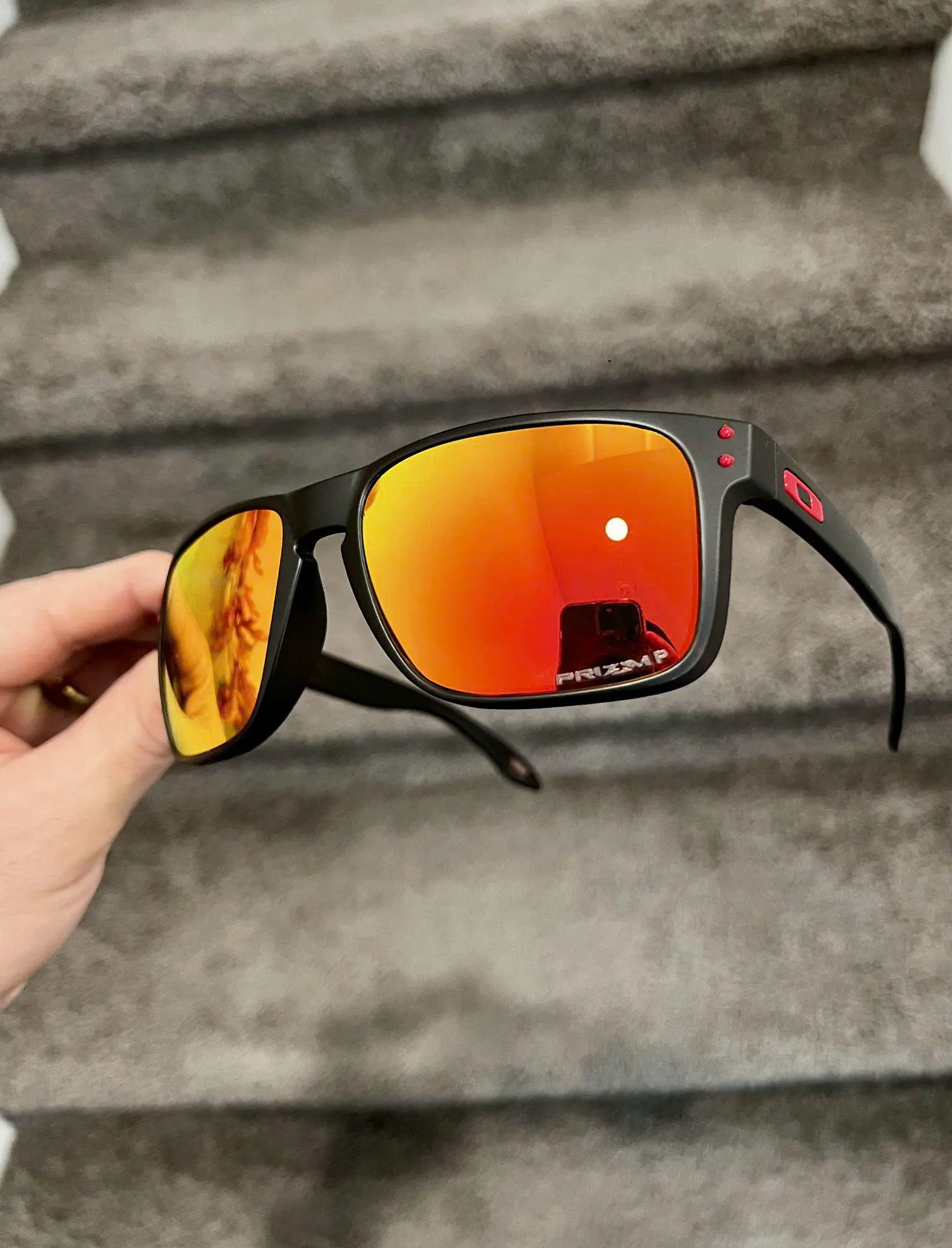 Holbrook Black Frame, Len Polarized Sunglasses, UV400 Outdoor Eyewear, Gift for Men.
