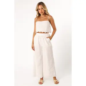 Clementine Pant Set - White