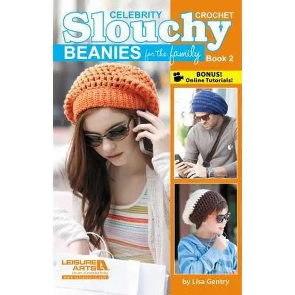Used Good Leisure Arts Crochet Patterns Book - Crochet Celebrity Slouchy Beanies for the Family Book 2: 9 Fun Wearable Designs by Lisa Gentry (Paperback, 48 Pages, English, Family Use), Softcover