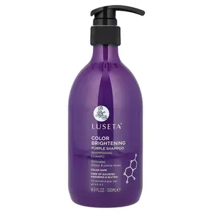 Luseta Beauty Color Brightening Purple Shampoo, For Blonde & Gray Hair, 16.9 fl oz (500 ml)