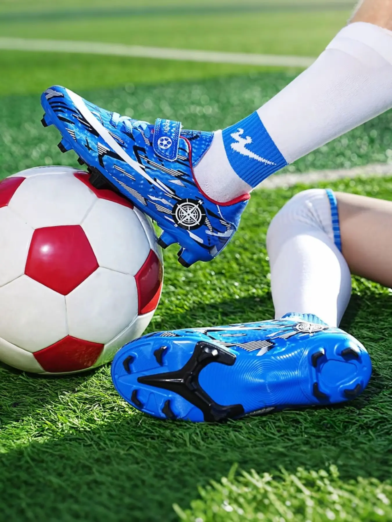 Magic Snap Football Shoes, Soccer Shoes, Unisex Primary School Low Studs, Professional Anti-Slip Durable Competition Shoes, Spring & Fall Casual