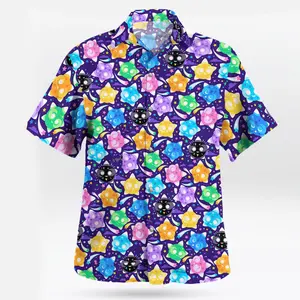 2026 Hot Hawaiian Sets PKM [FREESHIP] Fresh Summer – Youthful – Bold with the Minior Spirit Hawaiian Shirt – Cosmic Pattern Button Up for PKM Fans