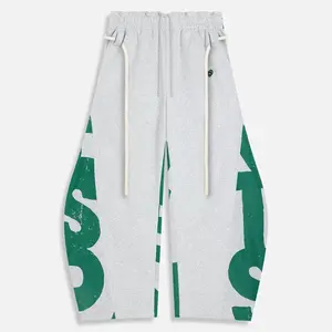 Aelfric Eden Unisex Graffiti Super Baggy Sweatpants Streetwear Loose Fit Trousers with All-Over Print Rebellious Doodle-Style Joggers with Pockets
