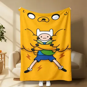 Adventure Time Blanket | Adventure Time Decorations, Home Decor, Gifts,cozy flannel blanket Suitable for use in offices, sofas, and travel settings, etc Suitable for all four seasons A gift suitable for fans, friends and children