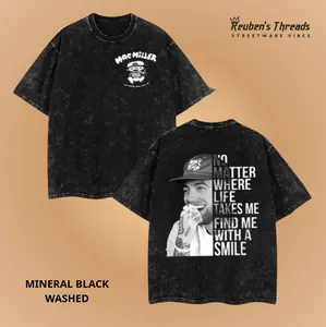 Mac Miller Music Tee Oversized Streetwear No Matter Where Life Takes Me Shirt
